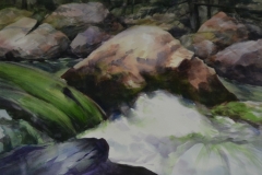 CROOKED CREEK - 22 X 29 - WATERCOLOR - $300