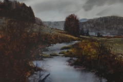 INDIANA CREEK - 18 X 22 - WATERCOLOR - $300