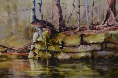 LIGONIER CREEK - 22 X 29 - WATERCOLOR - $300