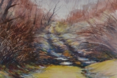 THE PATH LESS TAKEN - 29 X 22 - WATERCOLOR - $300