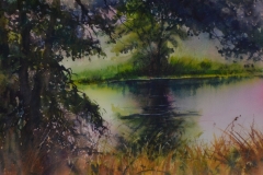 WILLIAM'S POND - 22 X 29 - WATERCOLOR - $300