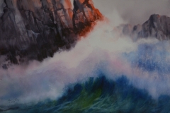 BIG SURF - 22 X 29 - WATERCOLOR - $300