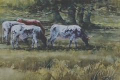 GRAZING # 2 - 22 X 29 - WATERCOLOR - $400